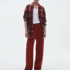Femme GUEST IN RESIDENCE L'esprit Merci|Chemises-- Chemise Plaid Work - Rouge
