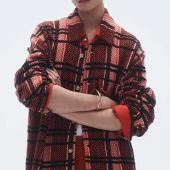 Femme GUEST IN RESIDENCE L'esprit Merci|Chemises-- Chemise Plaid Work - Rouge