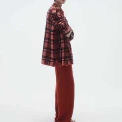 Femme GUEST IN RESIDENCE L'esprit Merci|Chemises-- Chemise Plaid Work - Rouge