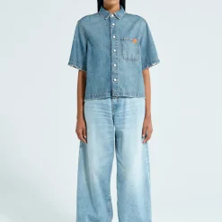 Femme HAIKURE Chemises-- Chemise Olive - Bleu Iconique