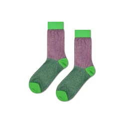 Femme HAPPY SOCKS Chaussettes|Chaussettes-- Chaussettes Hautes Pastel - Violet