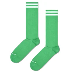 Femme Happy Socks Chaussettes|Chaussettes-- Chaussettes Solid Sneaker Thin Crew - Vert