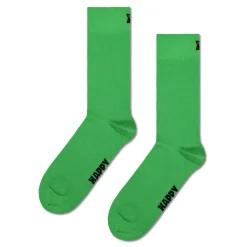 Femme Happy Socks Chaussettes|Chaussettes-- Chaussettes Hautes Solid - Vert