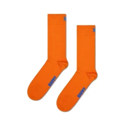 Femme HAPPY SOCKS Chaussettes|Chaussettes-- Chaussettes Hautes Solid - Orange