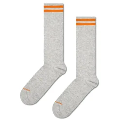 Femme Happy Socks Chaussettes|Chaussettes-- Chaussettes Solid Sneaker Thin Crew - Gris