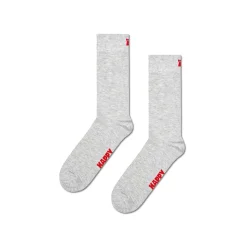 Femme HAPPY SOCKS Chaussettes|Chaussettes-- Chaussettes Hautes Solid - Gris