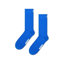 Femme HAPPY SOCKS Chaussettes|Chaussettes-- Chaussettes Hautes Solid - Bleu