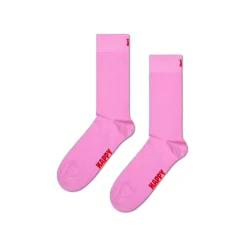 Femme HAPPY SOCKS Chaussettes|Chaussettes-- Chaussettes Hautes Solid - Rose