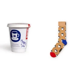 Femme HAPPY SOCKS Chaussettes|Chaussettes-- Set de chaussettes Coffee Cup - Marron
