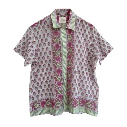 Homme Harago Chemises-- Chemise brodé Block - Blanc