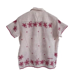 Homme Harago Chemises-- Chemise brodé Floral - Blanc