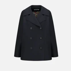Femme Harris Wharf London Manteaux-- Manteau long Peacoat - Marine