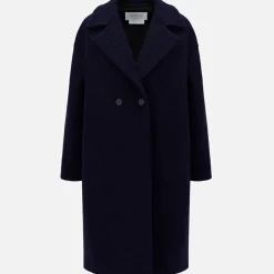 Femme Harris Wharf London Manteaux-- Veste courte épaules tombantes - Marine