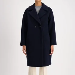 Femme Harris Wharf London Manteaux-- Veste courte épaules tombantes - Marine