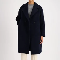 Femme Harris Wharf London Manteaux-- Veste courte épaules tombantes - Marine