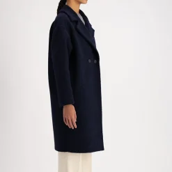 Femme Harris Wharf London Manteaux-- Veste courte épaules tombantes - Marine