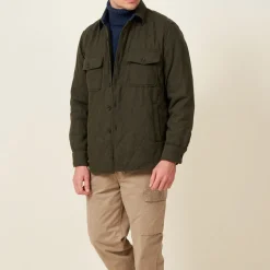 Homme HARTFORD Chemises-- Chemise Peter - Kaki