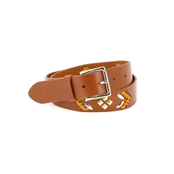 Femme Herbert Frère Sœur Ceintures-Herbert Frère Soeur - Ceinture La Malga - Caramel Bume