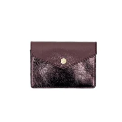 Femme HERBERT FRERE SOEUR Porte Monnaie|Porte Monnaie-Herbert Frère Soeur - Porte monnaie Le Paris-New York Laminato - Bordeaux