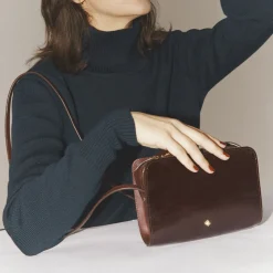 Femme HERBERT FRERE SOEUR Sacs À Main-Herbert Frère Soeur - Sac Le Mini Bea - Cerise