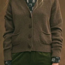 Femme Hod L'esprit Merci|Mailles-- Cardigan Grace - Marron