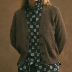 Femme Hod L'esprit Merci|Mailles-- Cardigan Grace - Marron