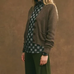 Femme Hod L'esprit Merci|Mailles-- Cardigan Grace - Marron