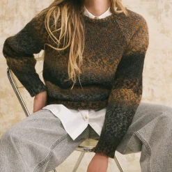 Femme HOD Mailles-- Pull Magic - Moka