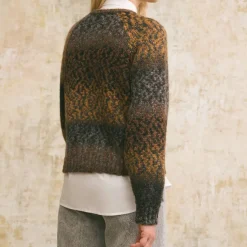 Femme HOD Mailles-- Pull Magic - Moka