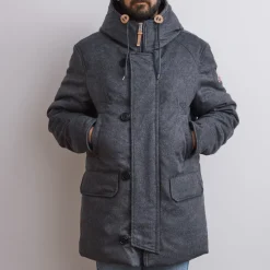 Homme Holubar Manteaux-- Boulder Mix - Gris