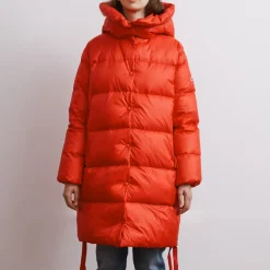 Femme Holubar Manteaux-- Mustang Long - Rouge