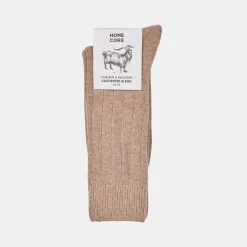 Femme Homecore Chaussettes|Chaussettes-- Chaussettes Cachemire - Avoine
