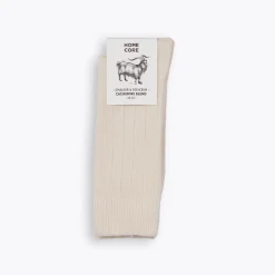 Femme Homecore Chaussettes|Chaussettes-- Chaussettes Cachemire - Cream