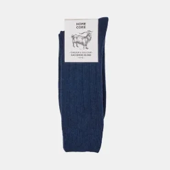 Femme Homecore Chaussettes|Chaussettes-- Chaussettes Cachemire - Bleu