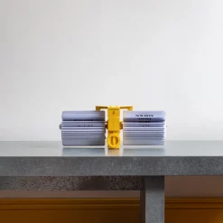 1734 CLOUDNOLA Horloges-Horloge à bascule MoMA Flipping Out NY Jaune