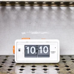 1644 TWEMCO Horloges|L'esprit Merci-Horloge AL 30 - Blanc & Orange - Twemco