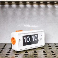 1644 TWEMCO Horloges|L'esprit Merci-Horloge AL 30 - Blanc & Orange - Twemco