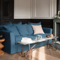 MERCI Housses De Canapé Merci-Housse de canapé - Bleu Pétrole