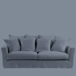 MERCI Housses De Canapé Merci-Housse de canapé 3 places - Bleu de Nîmes