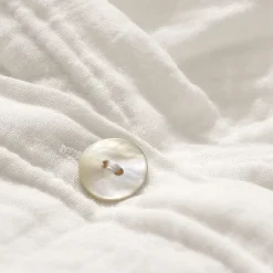 2100 GAZEX Housses De Couette-Housse de couette en gaze de coton - Blanc de Meudon