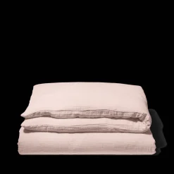 2100 GAZEX Housses De Couette-Housse de couette en gaze de coton - Rose de Bagatelle