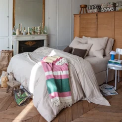 2100 GAZEX Housses De Couette-Housse de couette en gaze de coton - Beige Quai de Seine