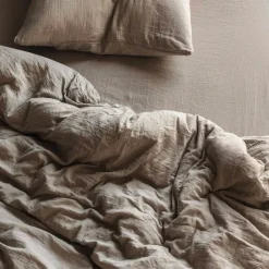 2100 GAZEX Housses De Couette-Housse de couette en gaze de coton - Beige Quai de Seine