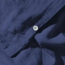 200 LINTEX Housses De Couette-Housse de couette en lin lavé - Bleu Shibori