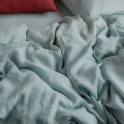 200 LINTEX Housses De Couette-Housse de couette en lin lavé - Gris Vésuve