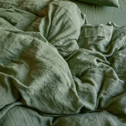 200 LINTEX Housses De Couette-Housse de couette en lin lavé - Vert d'Anduze