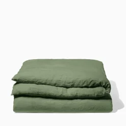 200 LINTEX Housses De Couette-Housse de couette en lin lavé - Vert d'Anduze
