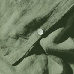 200 LINTEX Housses De Couette-Housse de couette en lin lavé - Vert d'Anduze