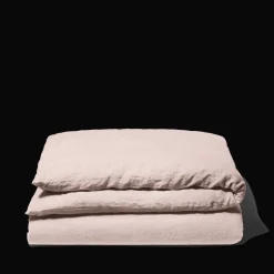 200 LINTEX Housses De Couette-Housse de couette en lin lavé - Beige Rosé