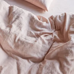 200 LINTEX Housses De Couette-Housse de couette en lin lavé - Beige Rosé